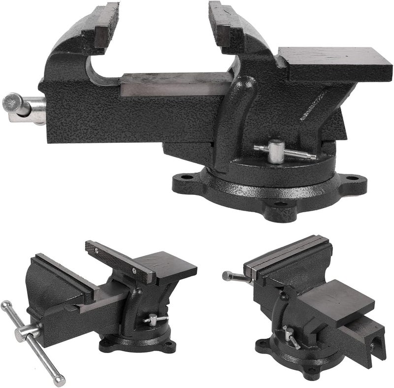 wiselifetech Bench Vise Heavy Duty 5 1/2 inch Table Clamp-Vise, Bench-Table Vice Clamp with 5-inch Jaw Width and 5.5-inch Jaw Opening, Woodworking Workbench Vise with Bolts & Nuts - Image 4